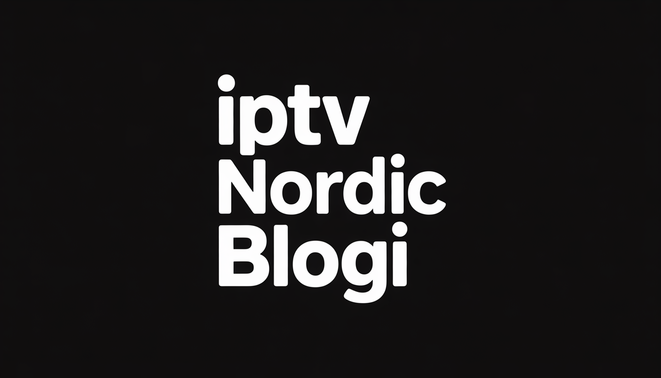 IPTV Nordic Blogi logo i hvid tekst på sort baggrund