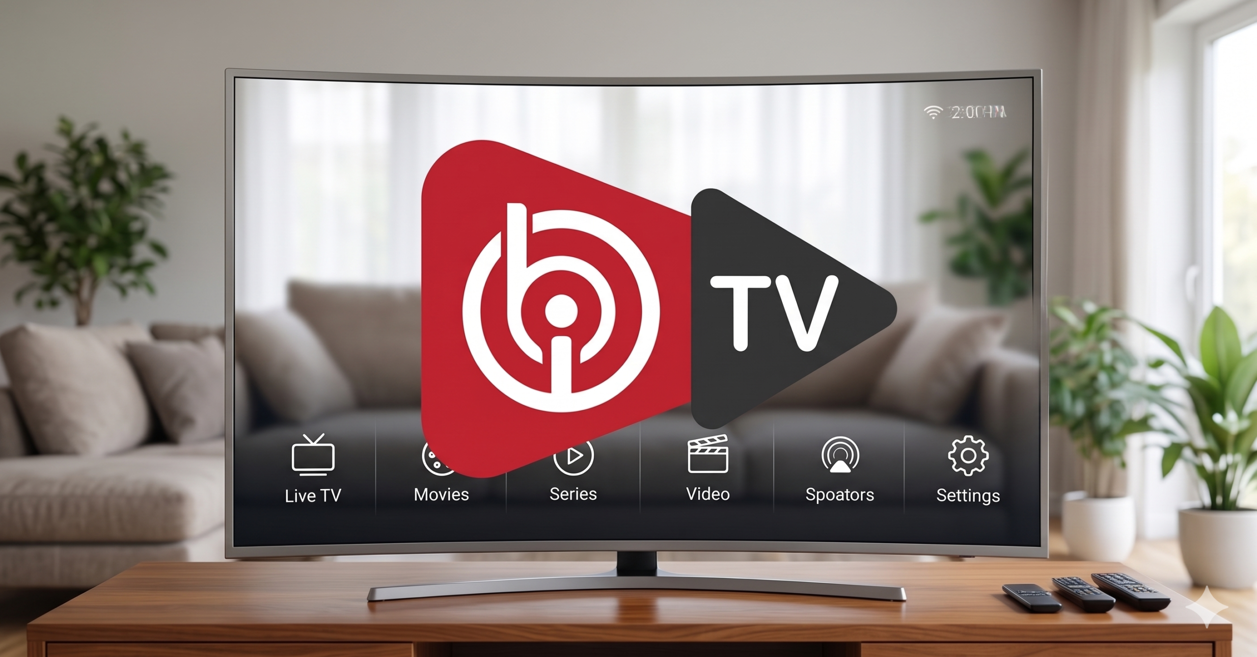 IBO Player IPTV installation interface on Smart TV showing Xtream Codes and M3U setup options